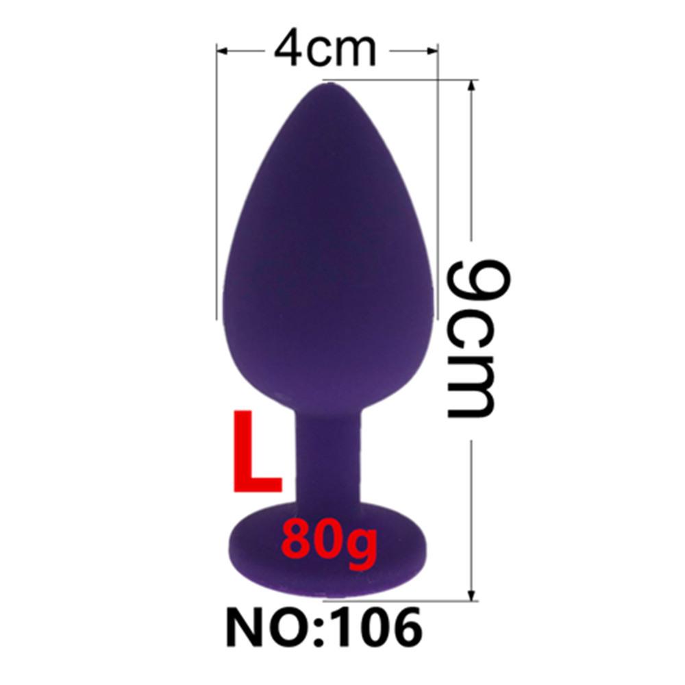 Silicone Detachable Tail Excluding Diamond Screw Anal Plug Accessory