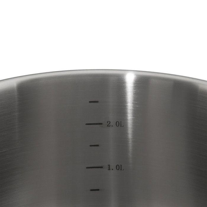 Casserole Acier inoxydable "Résilience" cuisson saine - 20