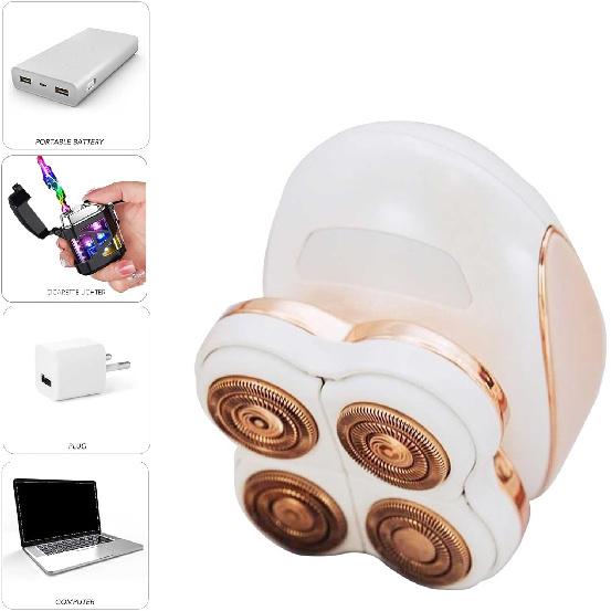 Electric Razors, Women Electric Shaver, Flawless Hair Removal Device, Cordless Painless Leg Shaver with LED Light,Waterproof Rechargeable Face Shaver