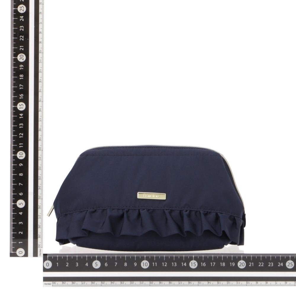 Franc Franc Japan [ec Limited Outlet Item] Frill Wire Pouch Navy