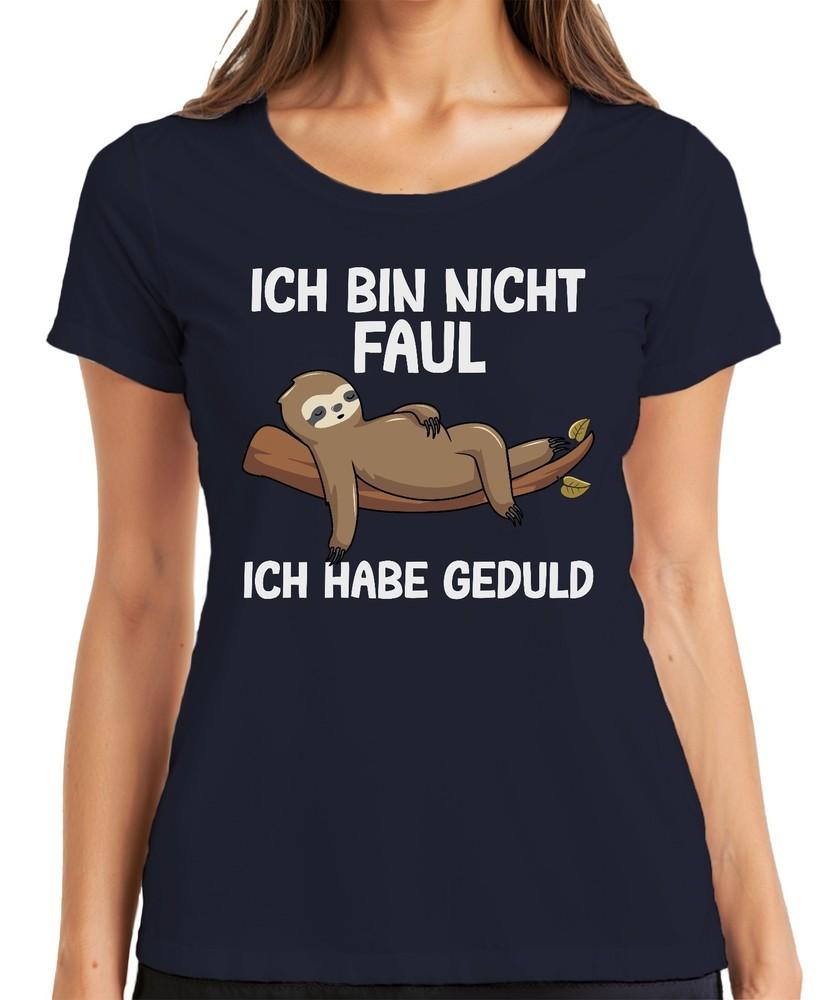Not Lazy I Have Patience Sloth Gift Idea Funny Saying Ladies Tshirt S