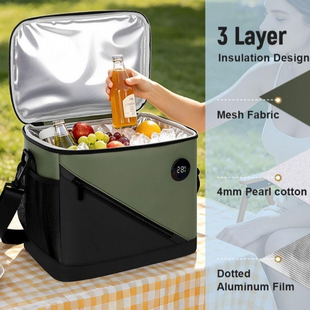 Waterproof Picnic Bag Large Capacity Cooler Bag Digital  Insulation Lunch Bag  for Women Men Adult