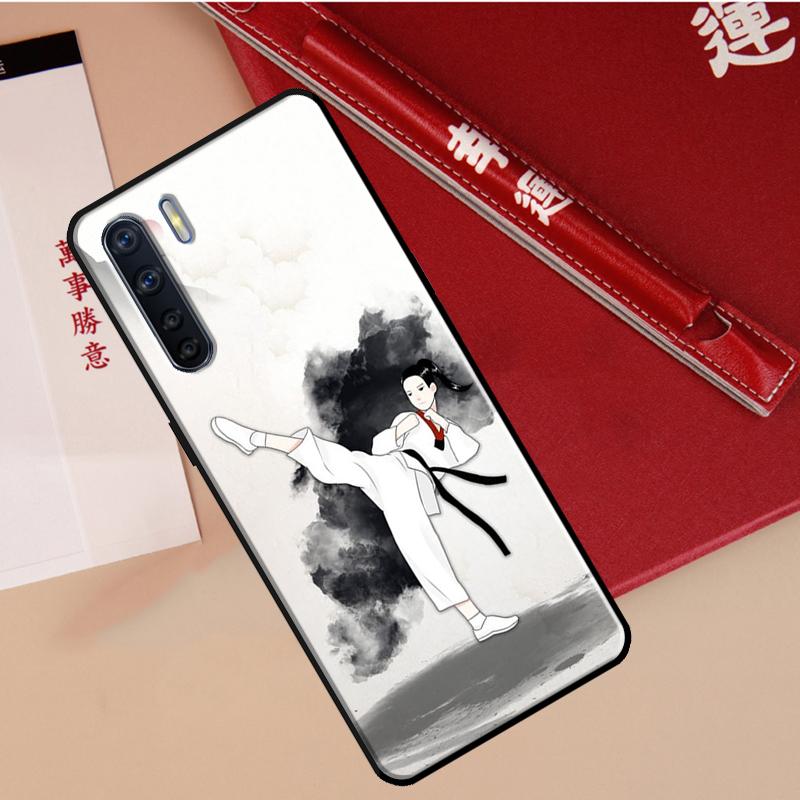 Kung Fu Taekwondo Karate Case For Oppo A94 A18 A74 A57 A17 A77 A38 A58 A78 A98 A54 A80 A60 A40 A96 A76 A16 A15 A5 Pro