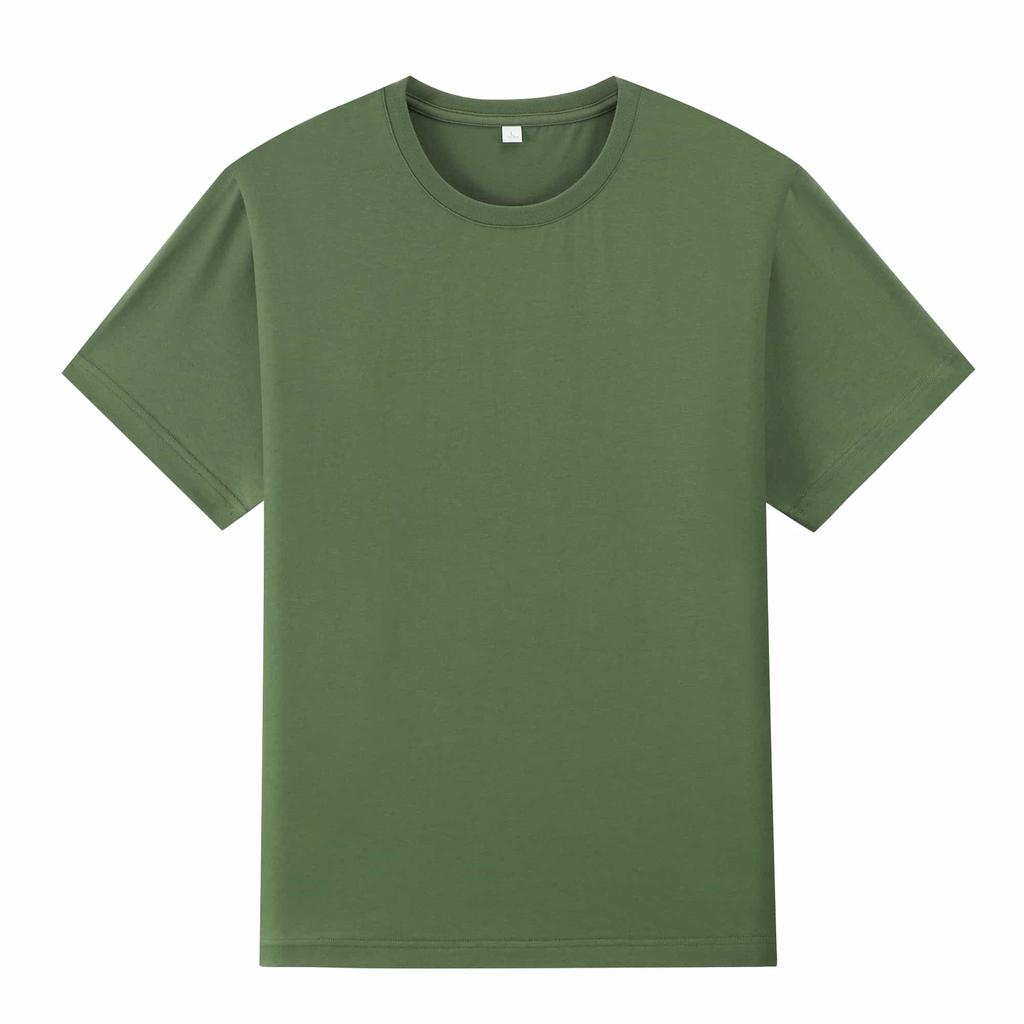 12 Colors Summer Men's Clothes Solid Color Blouse 170gsm Cotton T-Shirts Male Tee Tops