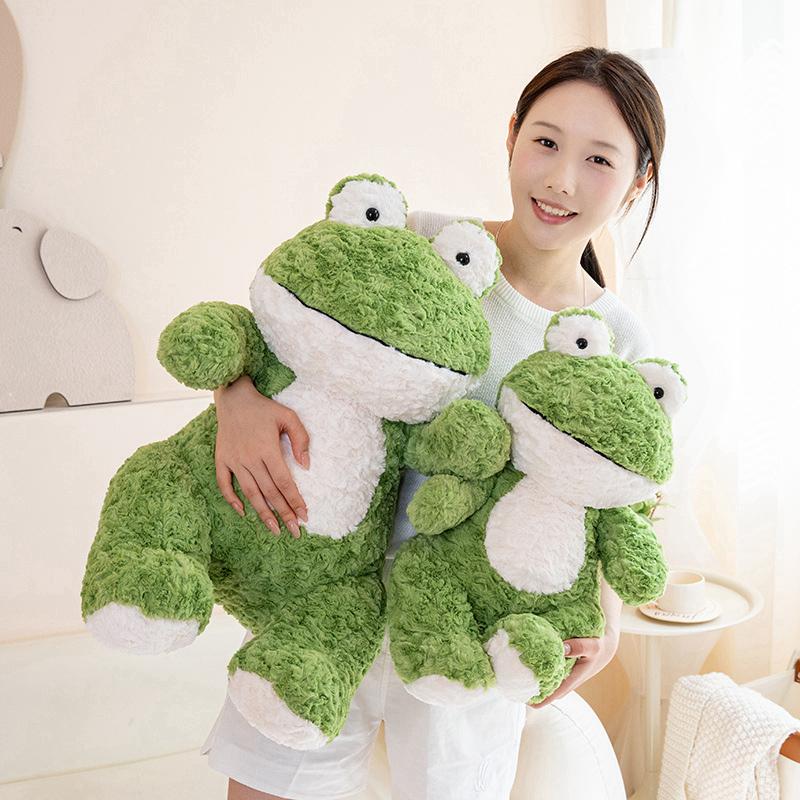 Adorable 45cm 60cm Plush Toy Frog Stuffed Animal Plushies Sleeping Cute Long-legged Frog Plush Doll Birthday Present