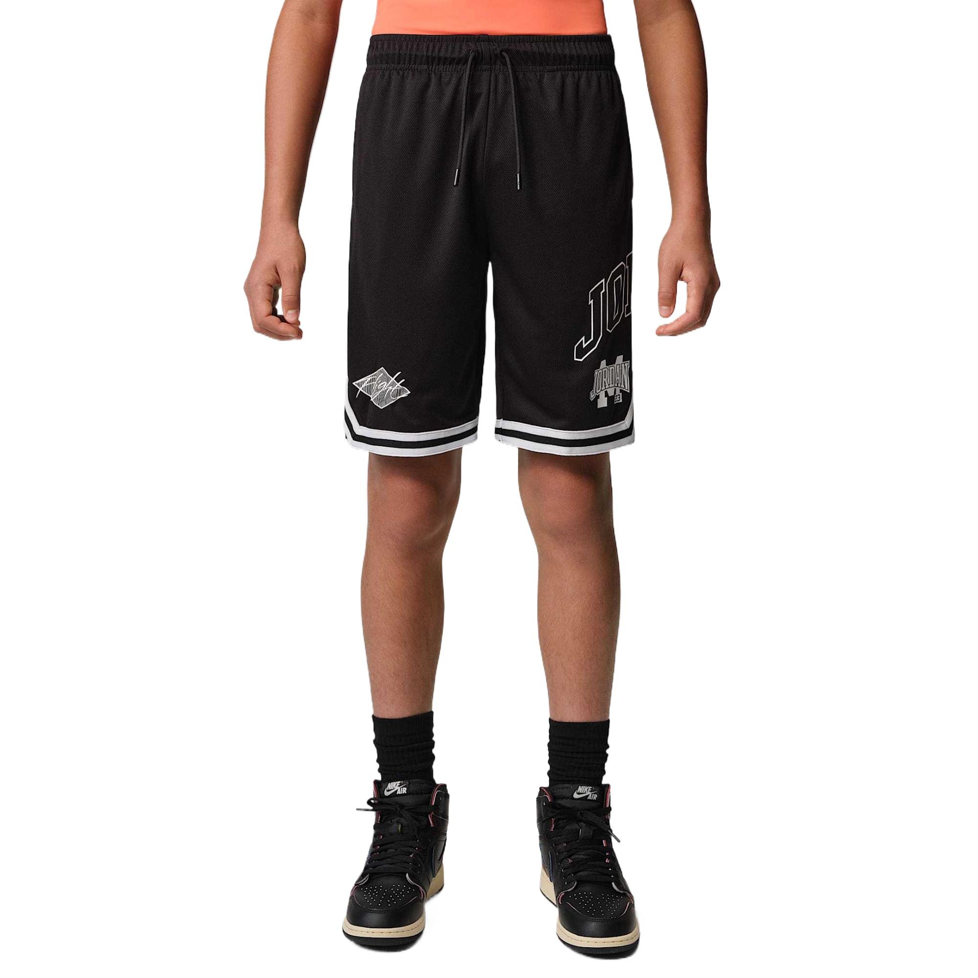 Jordan Breathable Quick-Dry Solid Color Lace-Up Shorts Kids shorts IW1448-010 M