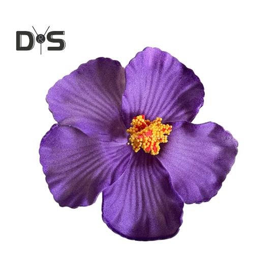 Women Hair Clip Vibrant Color Imitation Flower Decor Beach Vacation Hair Pin Party Wear Hair Accessory