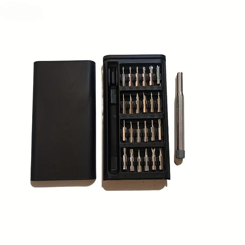 

25 in 1 Mini Screwdriver Set, Flat Head and Cross Shaped Small Screwdrivers, Suitable for Electronic Products чорний