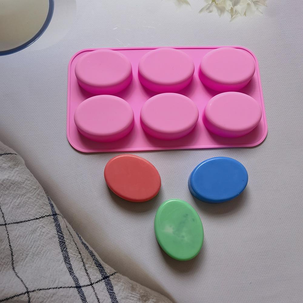 Cake Tools Kitchen Bakeware Handmade DIY 6 Georgia Round Shape Silicone Cake Mold Candy Jelly Chocolate Mold Cake Decoration