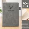 A5 Sheepskin Leather Business Notebook – Thick, Soft Cover for Meetings & Records