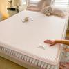 Summer Cool Ice Silk Lace Mat Set: Bean Ice Mat, Bed Sheet, and Mattress Protector with Free Shipping.