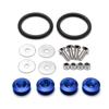 Aluminum Quick Release Fasteners are ideal for front bumpers Rear bumpers and Trunk Hatch lids without logo BX100224