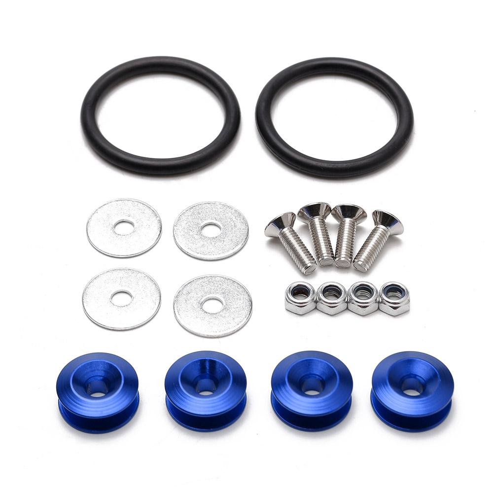 Aluminum Quick Release Fasteners are ideal for front bumpers Rear bumpers and Trunk Hatch lids without logo BX100224