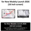 HD Tempered Glass Screen Protector For Tesla New Model Y Launch juniper Accessories 2025 2026 Center Display Film Anti-glare