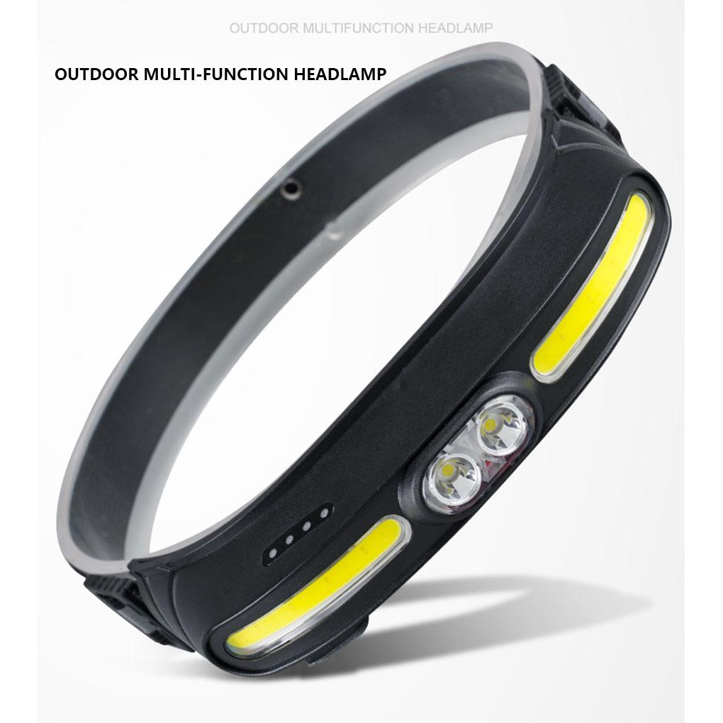 Multifunctional COB light Professional Powerful Cycling Hiking Outdoor Rechargeable LED lamp Mounted Lamp