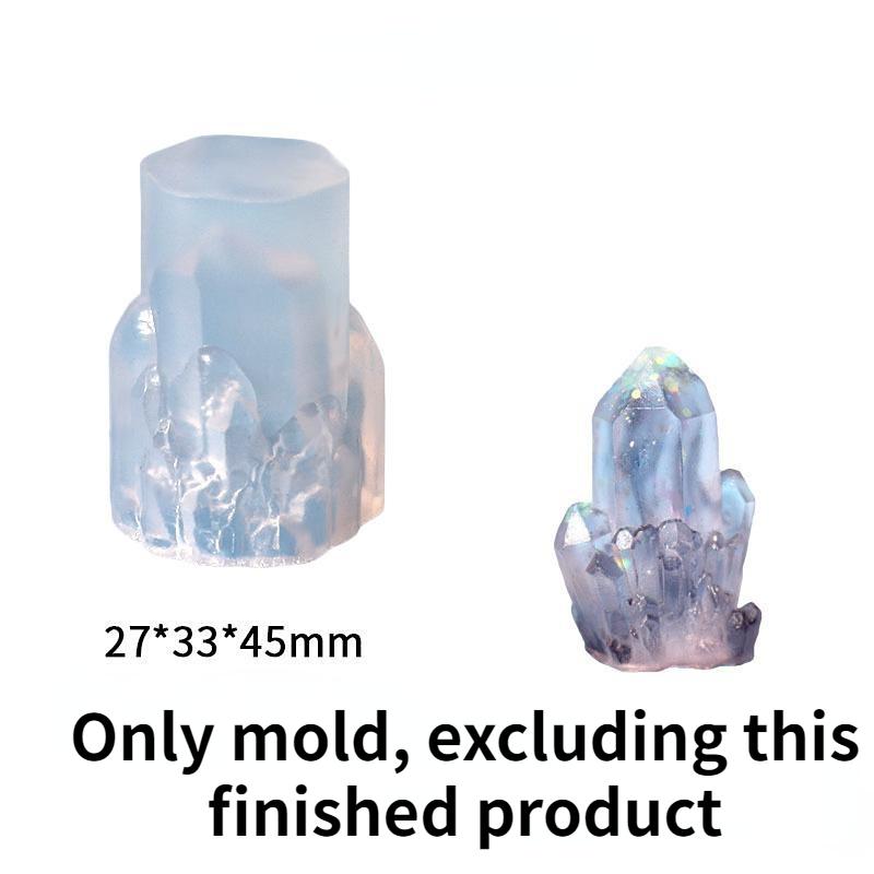 

DIY Кришталева епоксидна смола Форма Crystal Cluster Камінь Орнаменти Матова декоративна силіконова форма