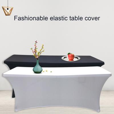 Tischdecke, einfarbig, dehnbar, Polyester, für Bankettveranstaltungen, Schreibtischtuch