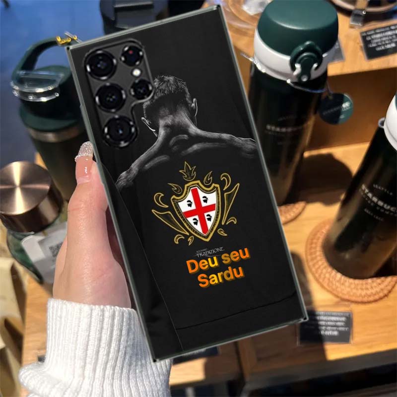 Flagge von Sardinien Cases Handyhülle für Samsung Galaxy S26 Ultra S25 Edge S24 S23 FE S21 Plus S20 S22 S10 Cover TPU Capa Schale Sho