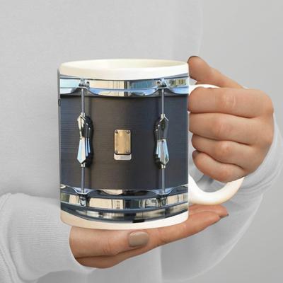 Tazza Nera Vintage a Forma di Batteria 11 Oz Regalo Divertente per Batteristi per Amanti della Musica Tazza da Caffè Robusta per Casa Ufficio Tè Cioccolata Calda Tazza Regalo di Compleanno per Amici