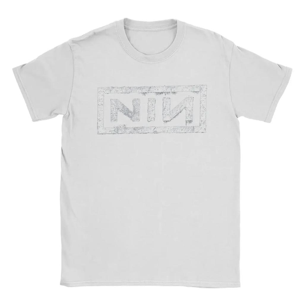 NIN Retro Logo Nine Inch Nails Tričko Unisex Móda Bavlněné tričko Tričko s kulatým výstřihem Trička s krátkým rukávem Nápad na dárek Oblečení