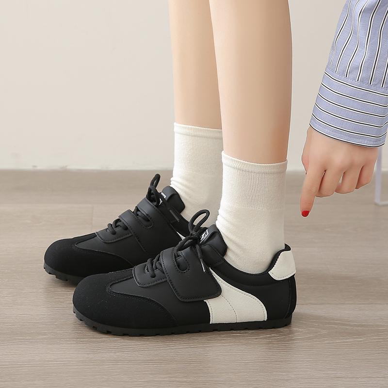 Autumn New Trend Women's Casual Shoes College Style Wide Toe Soft Comfortable Flat Shoes Outdoor Casual Sports Shoes