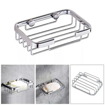High Quality Soap Rack Wall Mounted Soap Holder Stainless Steel Soap Sponge Dish Bathroom Accessories Soap Dishes Self Adhesive