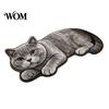Pet Themed Floor Rug Cute Cat Bathroom Rug, Anti-Slip Absorbent Bath Washable Plush Design Welcome Mat Kitty Door for Entrance Kitchen Home Decor