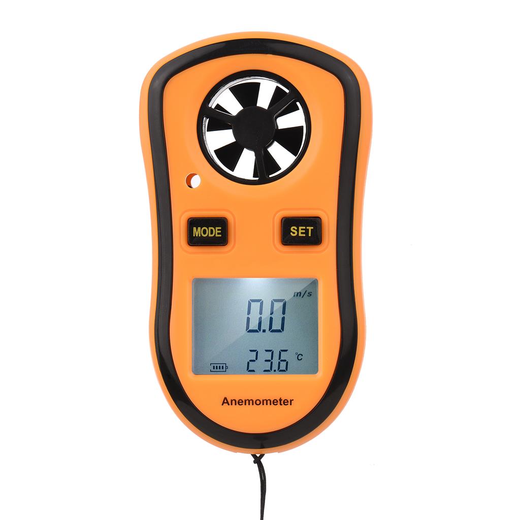 GM8908 Digital Anemometer Handheld Wind Speed Meter Gauge Air Velocity Temperature Tester with LCD Backlit Wind Chill