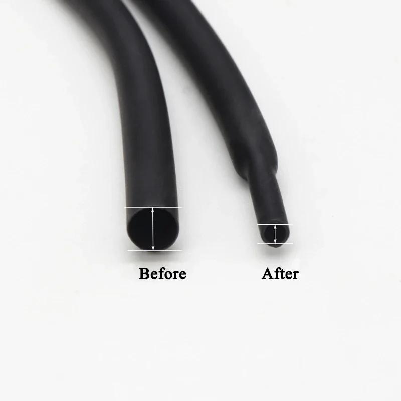 2:1 Heat Shrink Tubing Dia 1 2 3 4 5 6 7 8 9 10 12 14 16 20 25 30 40 50 mm Thermoresistant Sleeve Cable Repair Polyolefin Tube