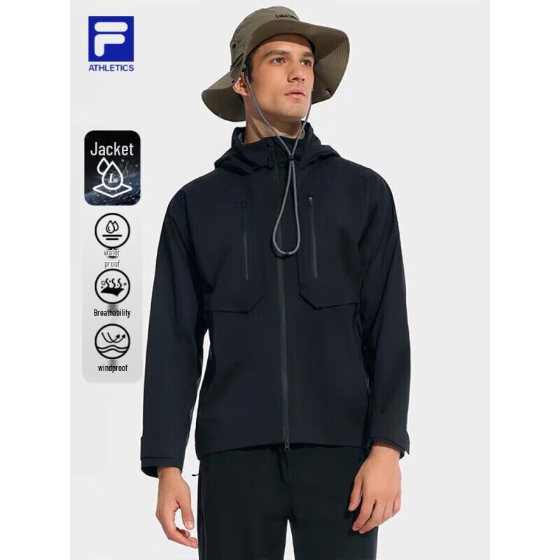 FILA Men's 2025 Spring Loose Hooded Fitness Jacket