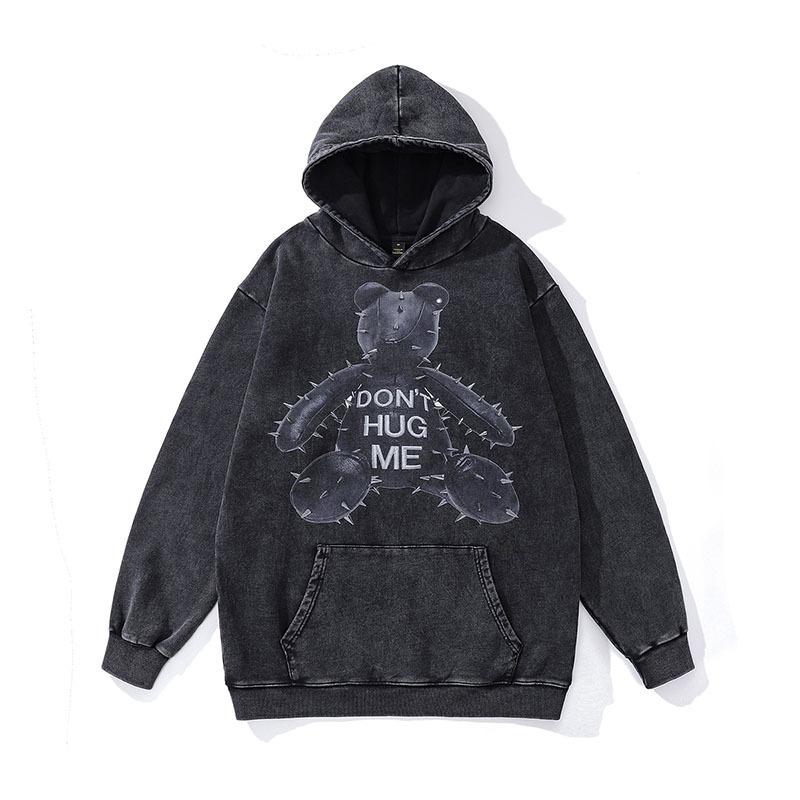 Streetwear Hip Hop Oversized Washed T Shirt Funny Doberma