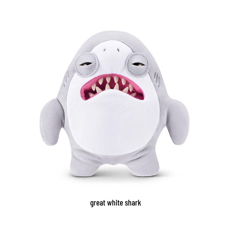 Fuggler Great White Shark Cute Monster Plush Prank Toy