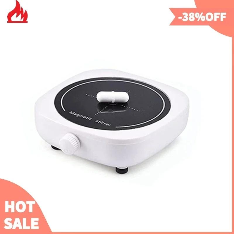 Mini Magnetic Stirrer Lab Mixer Portable Stir Plate with Stir Bar 2L 4000RPM for Laboratory Use
