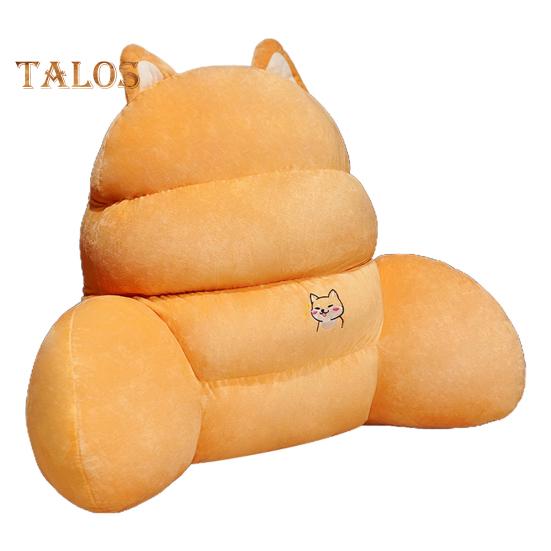 Подушка для чтения на кровати с поддержкой подлокотников на молнии Супермягкая полностью заполненная спинка Подушка для дивана и дивана жёлтый 1936₽