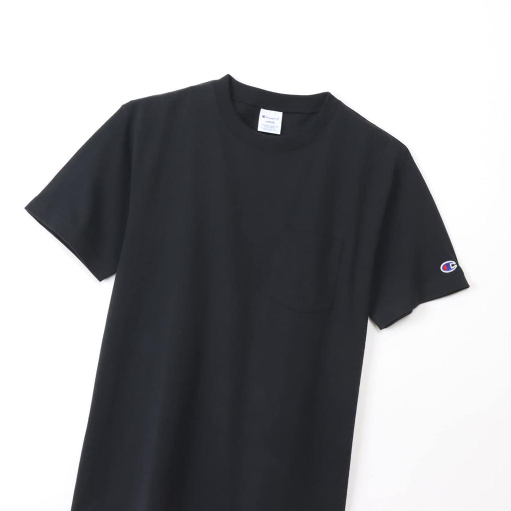Champion Short Sleeve T-Shirt Crewneck 100% Cotton USA Short Sleeve Pocket T-Shirt Basic C3-X357-090-S