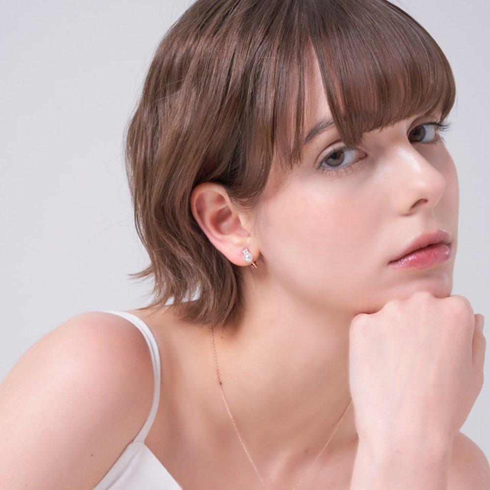 Shine Rose Pearl Earrings Elspee501