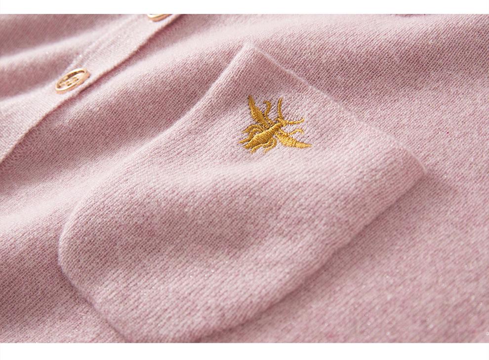 Women's Pure Cashmere Lapel Sweater - Autumn/Winter Loose Polo Knit Jumper
