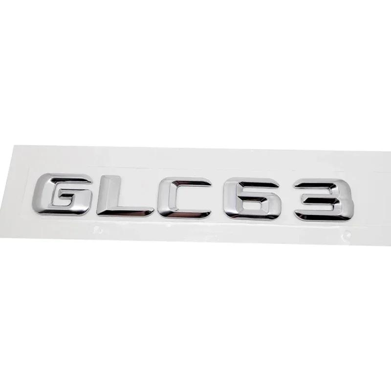 3D Car Rear Badge Tail Box Number Letter Decal for Mercedes Benz GLC43 GLC63 GLC200 GLC260 GLC300 Styling Accessories