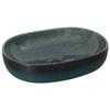VidaXL Countertop Basin, Bathroom Sink with Drain Hole, Washbasin with Patterns Toilet Bathroom, Turquoise Oval 155101