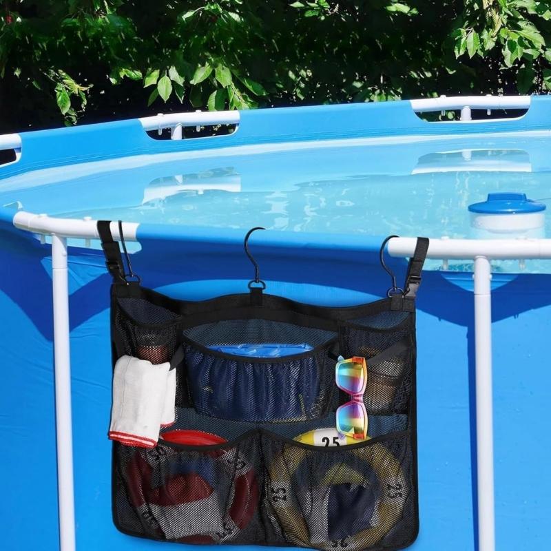 Convenient Swimming Gears Hanging Storage Pouches Waterproof Materials Fabric Space Saving Designs for Outdoor Use