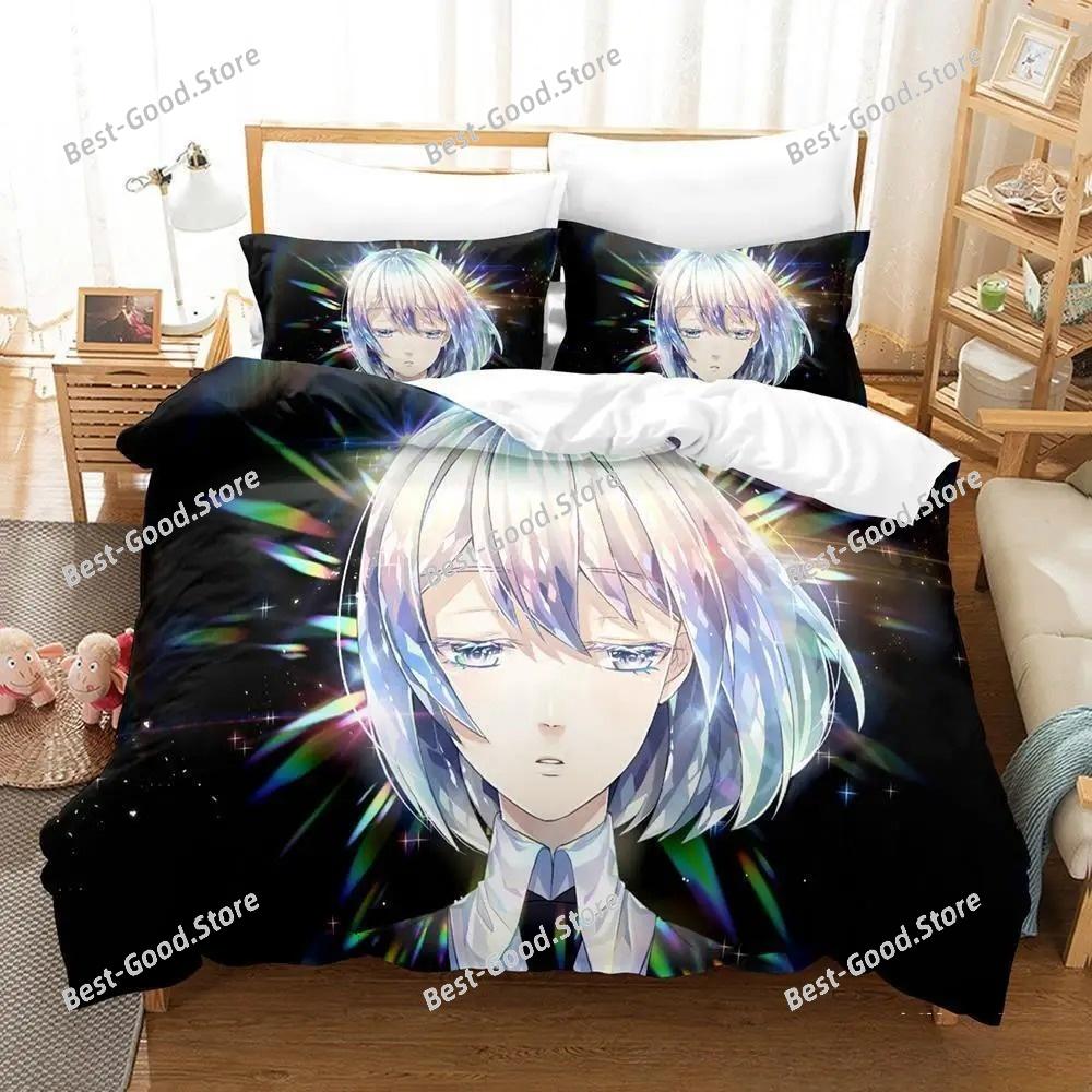 3D Print Anime Houseki No Kuni Bedding Set Single Twin Full Queen King Size Bed Set Adult Kid Bedroom Duvet Cover Sets