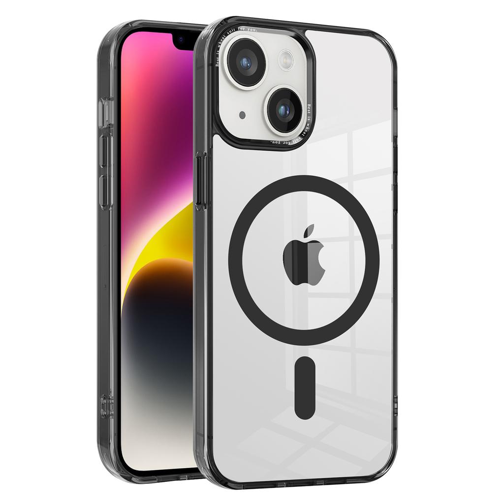 Compatible with MagSafe Phone Case for iPhone 14,Transparent PC+TPU Magnetic Phone Cover