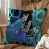 Invincible Danny Dani Phantom Pillow Case Square Double-Sided Printing Short Plush Sofa Cushion Cover Bedroom Bedside Pillow