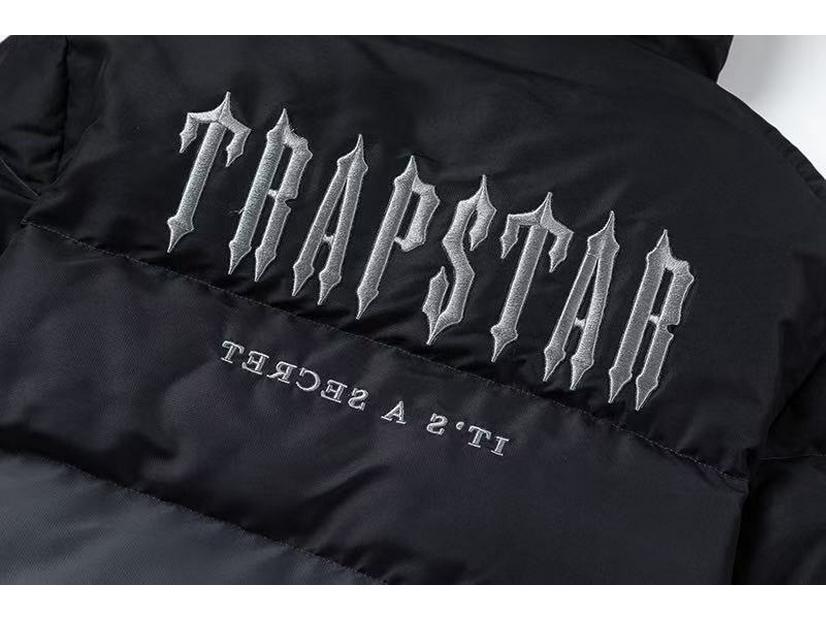 Jachetă cu glugă Trapstar cu broderie gradient - Trendy, groasă, croială largă pentru cupluri