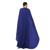 Women's Solid Color Chiffon Pleated Long Dress