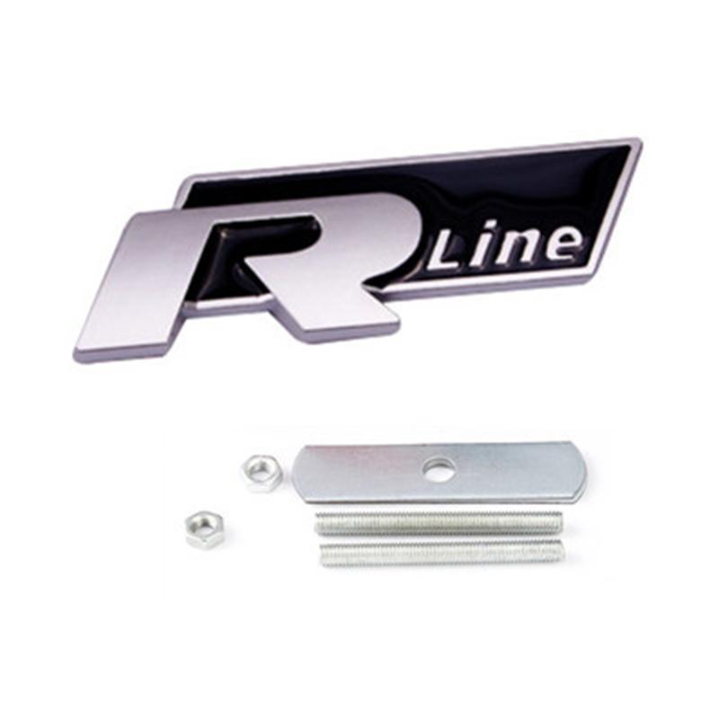 JPO1   3D Metal Car Grilles Emblem Auto Trunk Fender Mark Label Stickers For VW GTI Polo Golf Passat Tiguan Arteon Touareg CC Taigo GTE