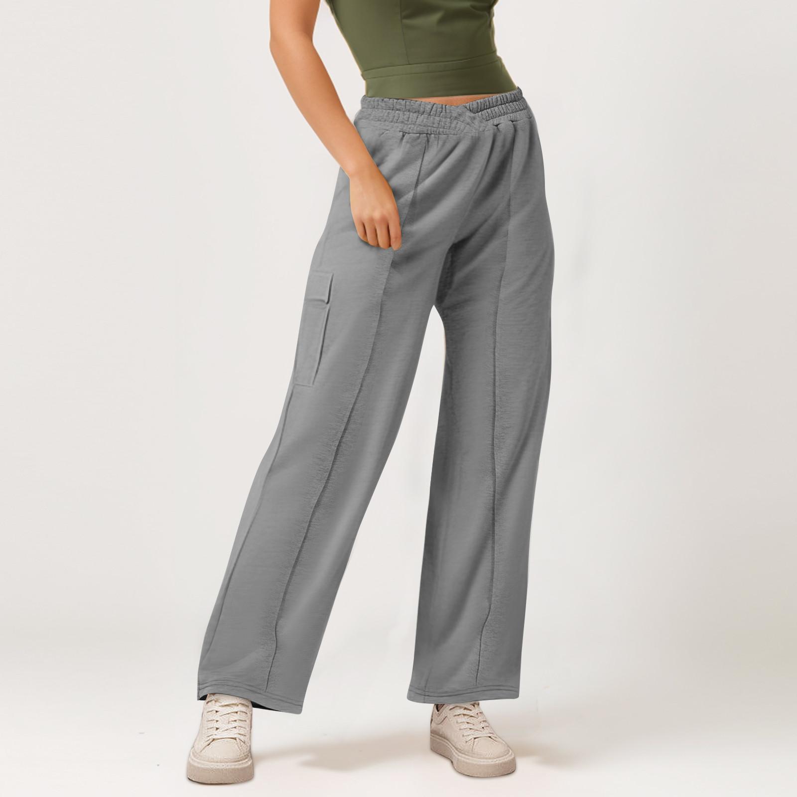 

Женская рабочая одежда, спортивные штаны, повседневные свободные флисовые брюки для бега с высокой талией, женские спортивные штаны, повседневные брюки, штаны для йоги, домашняя одежда M