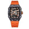 In Stock RM 6702 Slim Barrel Montre Homme Colorful Band Hollow 37.5mm Skeleton Dial Waterproof Sport Casual Quartz Wristwatch