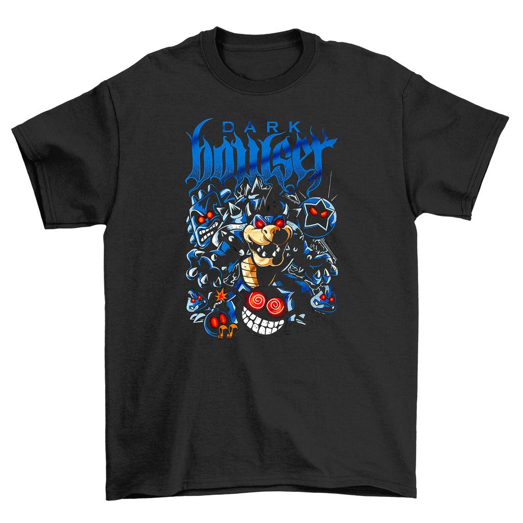 Dark Bowser Hunter T-Shirt Mens Womens Tees Top - Strike Fear in Style! Funny design, Unisex, Perfect