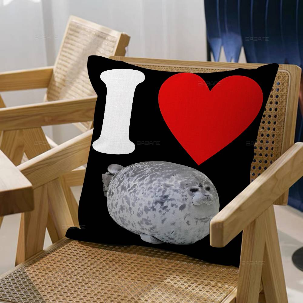 Seal Sea Personalized Pillow Cover Kids Bedroom Wild Party Decor Pillowcase Kid Birthday Shower Gift
